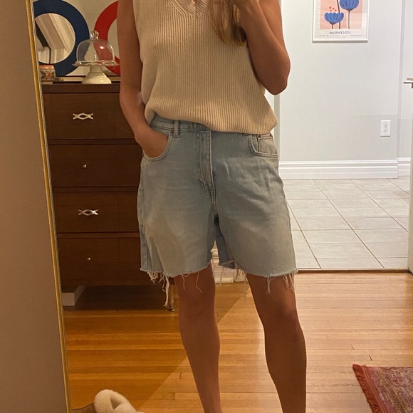 Denim Bermuda Shorts - Picture 1 of 3